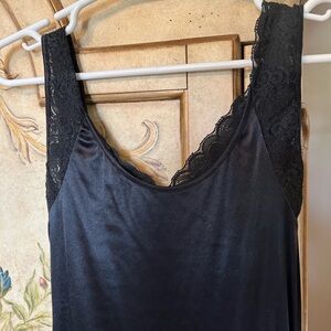 Tight black mini dress